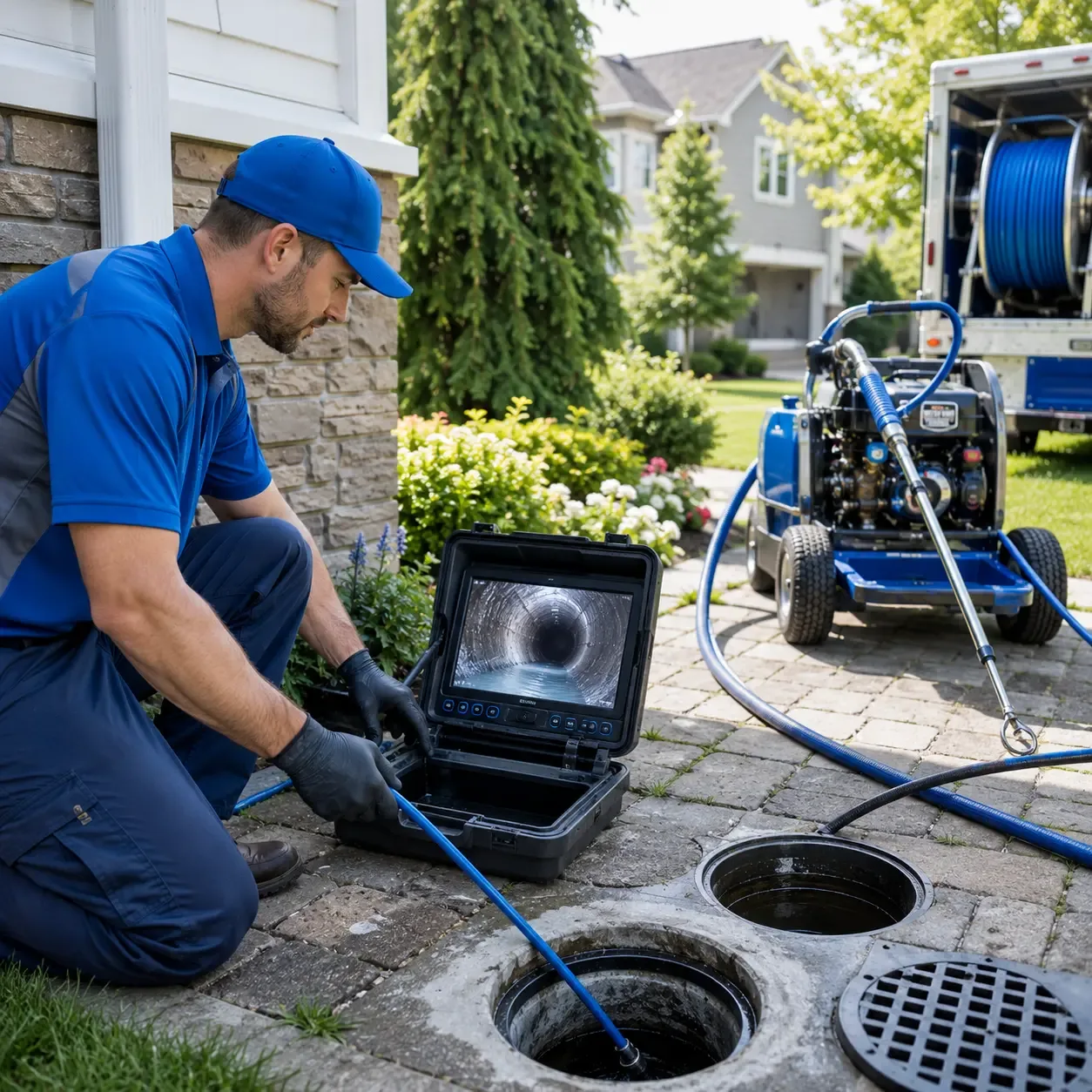 Outdoor drain cleaning professionals serving Eau Claire, WI